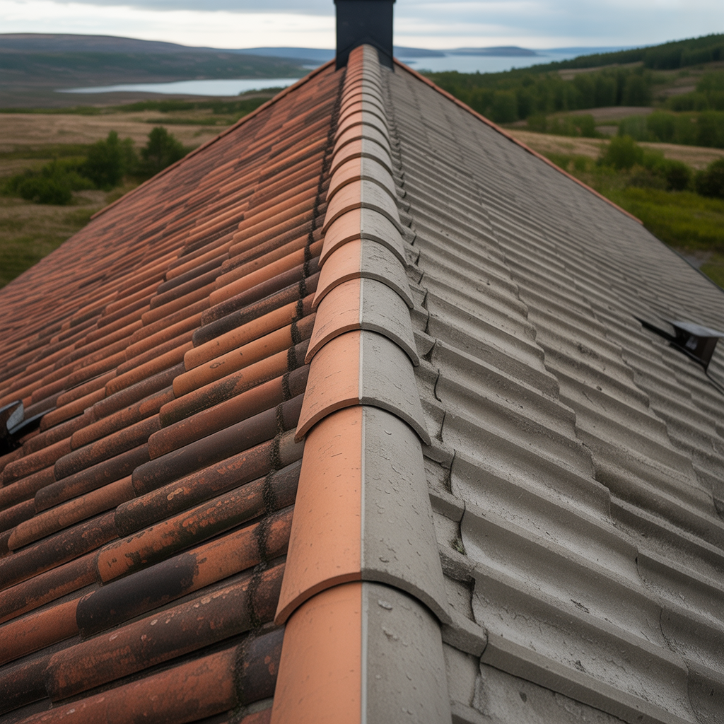 2.Skillnaden mellan tegel och betongpannor pa tak